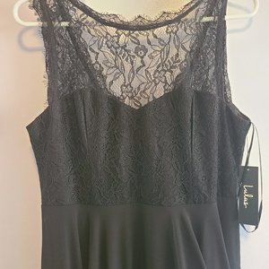 Long Black Lace Gown